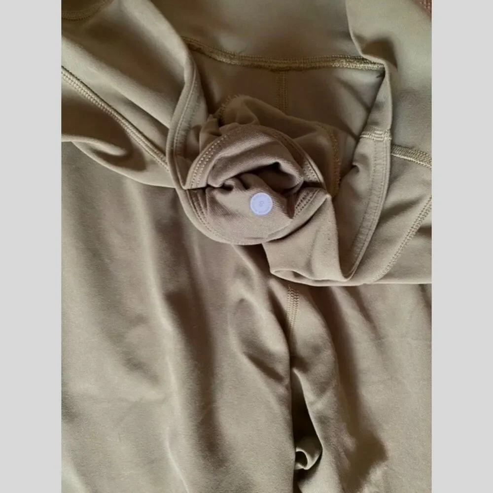 EUC Lululemon Align High-Rise Cropped Jogger Bronze Green 8